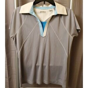 Annika Cutter And Buck Polo  Women's Golf Shirt Gray‎ Size Medium